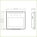 Terminal de control de presencia IP con Reconocimiento Facial, Tarjeta MIFARE, PIN