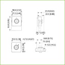 Minicámara IP H265 Pinhole 4M DN WDR 2.8mm IVS AUDIO E/S + Unidad principal AI