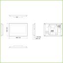 Monitor Android Interior 7&quot; de Superficie para Videoportero IP WIFI Pantalla Táctil PoE SD 8E/1S Alarma Blanco