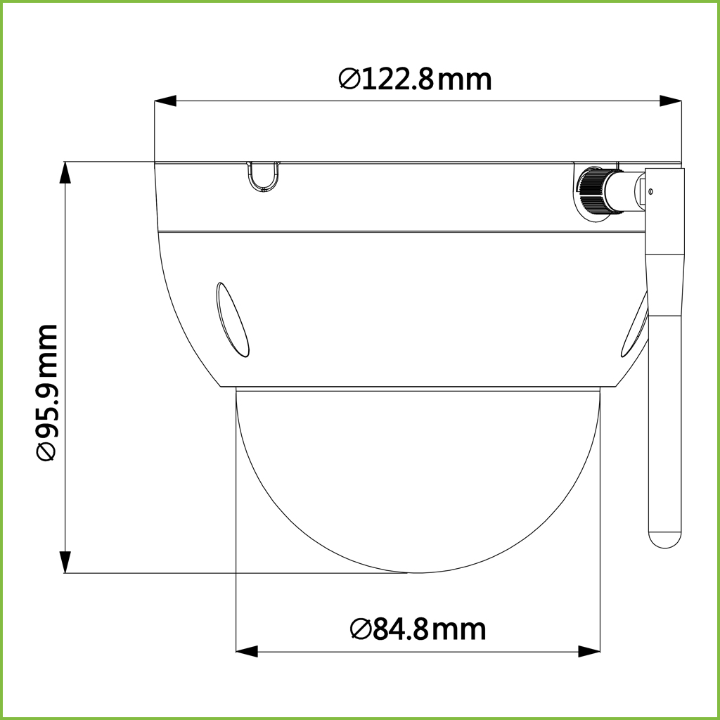 Domo PTZ IP 4M DN WDR 4X 3D IK10 IP66 Wifi 