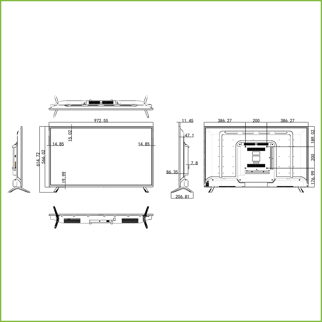 Monitor 43&quot; Dahua para Seguridad 24/7 HDMI/USB 16:9 4K