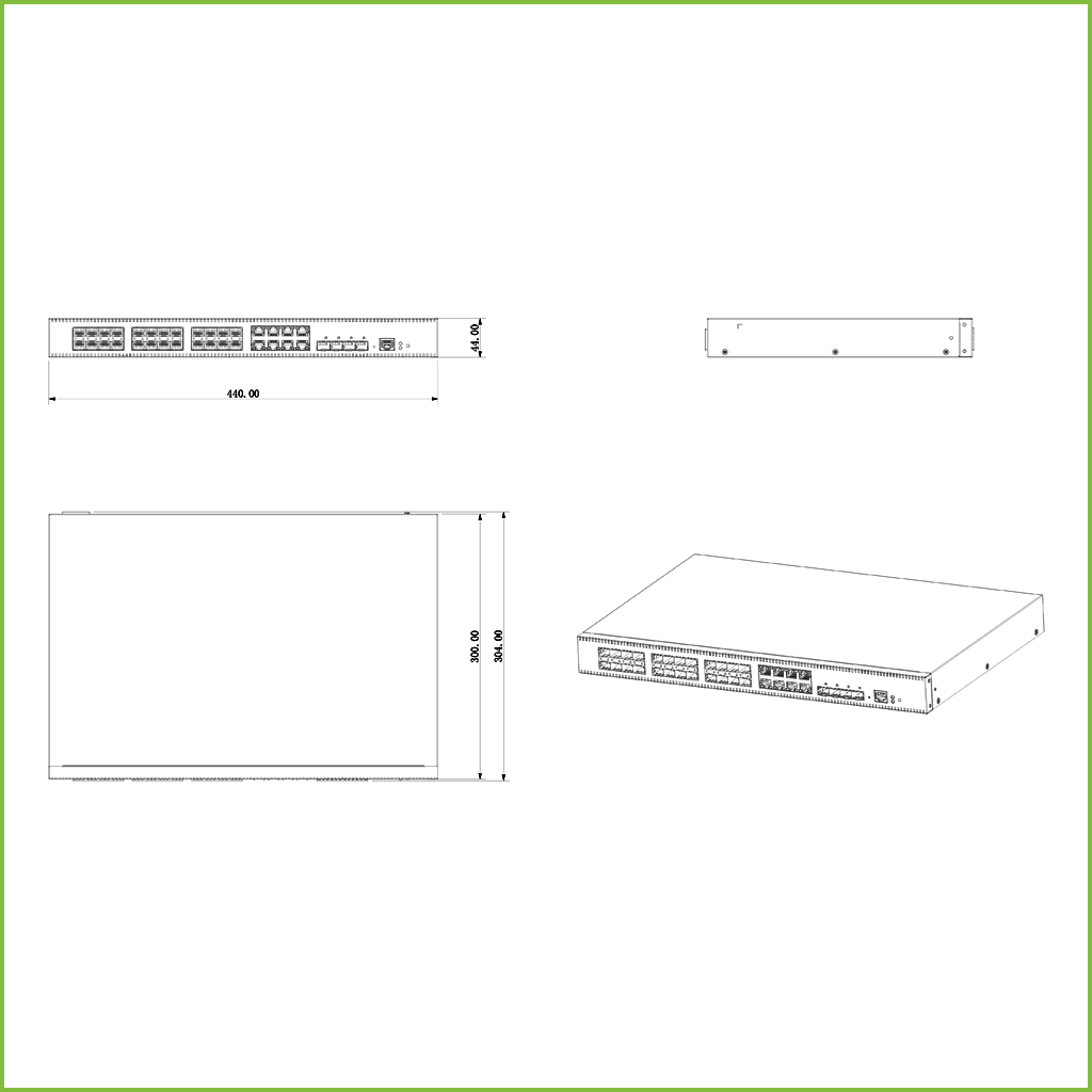 Switch 24 puertos fibra Gigabit + 8Ethernet Gigabit + 4SFP Gigabit + 1puerto consola Manejable Layer 2