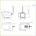 Tubular IP H265 AI 2M DN WDR Starlight IVS SMD IR50m 2.8mm IP67 4G