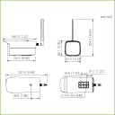 Tubular IP H265 AI 2M DN WDR Starlight IVS SMD IR50m 2.8mm IP67 4G