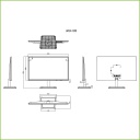 Monitor 23.8” Dahua para Seguridad 24/7 VGA/HDMI 16:9 1080P