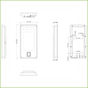 Lector Autónomo LCD 4.3" táctil de Reconocimiento Facial+PIN+Tarjeta+Huella