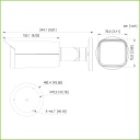 Tubular HDCVI 4EN1 2M 1080P FULL COLOR WDR Starlight LED60m 2.7-13.5 VFM IP67 AUDIO MIC