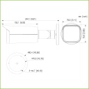 Tubular HDCVI 4EN1 2M 1080P FULL COLOR WDR Starlight LED60m 2.7-13.5 VFM IP67 AUDIO MIC