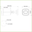 Tubular HDCVI 5M DN dWDR IR80m 2.8mm IP67 MIC