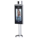 Lector Autónomo LCD táctil de Reconocimiento Facial+PIN y Temperatura corporal con pedestal