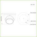 Domo HDCVI 4EN1 2M 1080P FULL COLOR WDR Starlight LED40m 2.7-13.5mm IP67 MIC