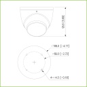 Domo HDCVI 4EN1 5M FULL COLOR WDR Starlight LED40m 3.6mm IP67