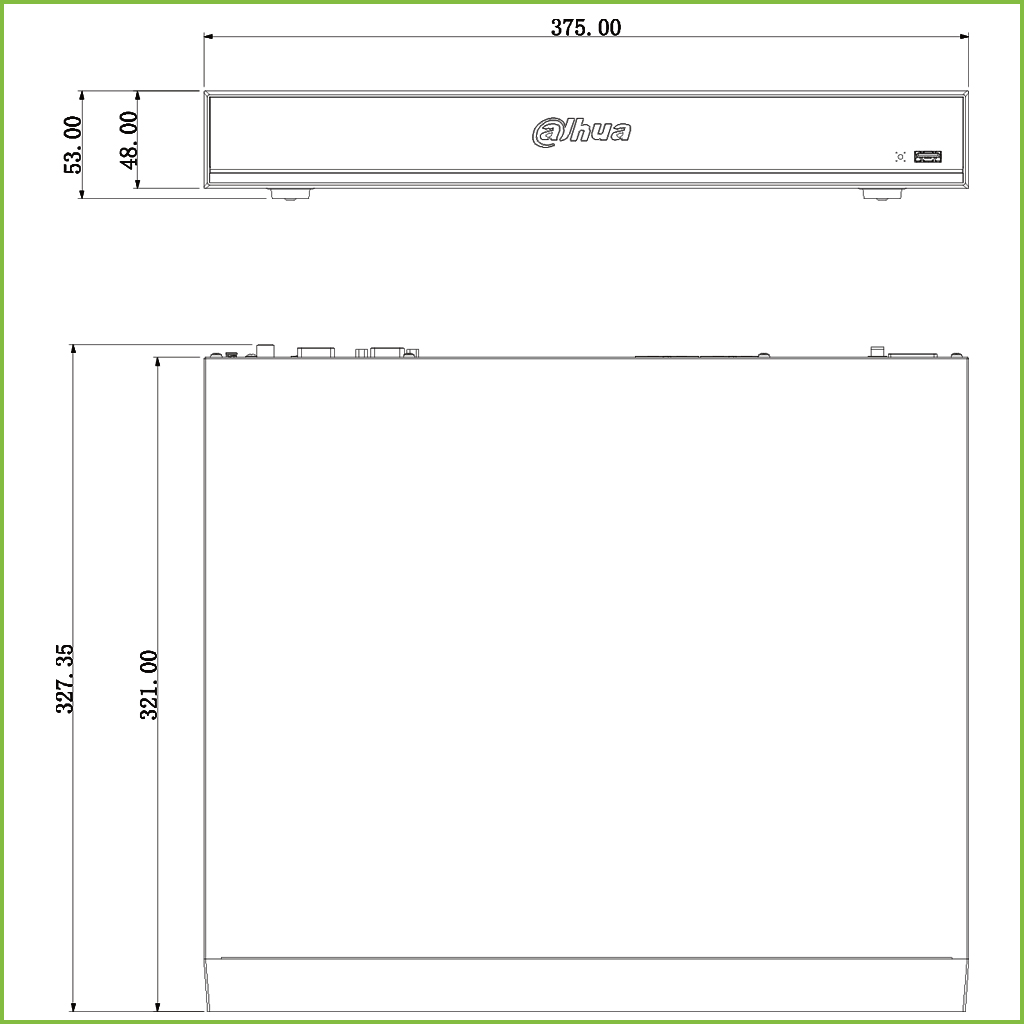 NVR 16ch 320Mbps H265 HDMI 16PoE (8ePoE/EoC) 2HDD E/S AI