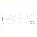 Domo IP TiOC H265 4M WDR IVS SMD Iluminación Dual LED30m/IR30m 2.8mm IP67 PoE MIC AUDIO E/S AI