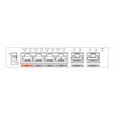 Switch PoE 2.0 4 puertos 10/100 +2 Uplink 60W 802.3at Layer2