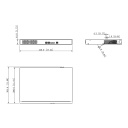 Switch PoE 2.0 16 puertos 10/100 + 2 Combo Gigabit/SFP Uplink 190W Manejable Layer2