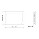Kit Videoportero 2-hilos IP exterior para Superfície + monitor interior