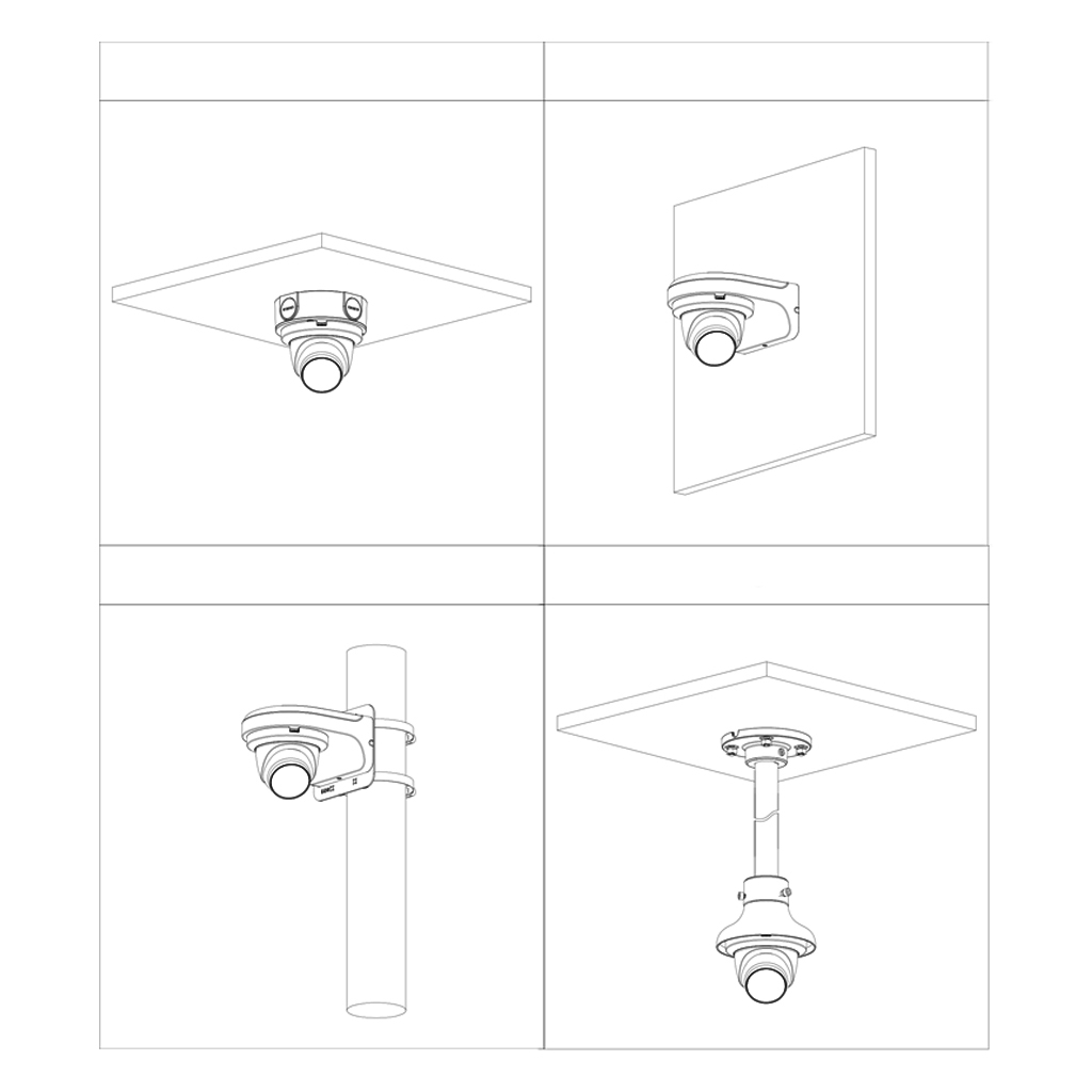 Domo HDCVI 4EN1 5M DN DWDR IR30m 3.6mm IP67 Quick-to-install