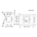 Monitor Interior 7" de Superficie para Videoportero IP de 2-hilos Pantalla Táctil SD 6E 1S WiFi