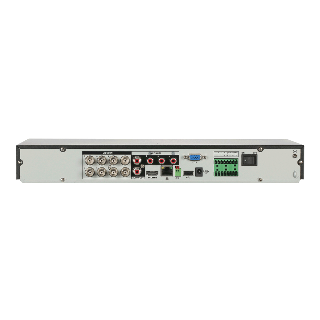 DVR 5EN1 H265 8ch 4K@6ips +8IP 8MP 1HDMI 2HDD AUDIO E/S AI