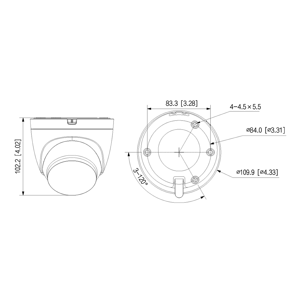 Domo IP H265 4M DN SMART dWDR IR30m 2.8mm IP67 AUDIO MIC WiFi