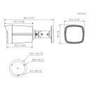 Tubular HDCVI 4EN1 2M 1080P FULL COLOR WDR Iluminación Dual LED40m/IR40m 2.8mm IP67 MIC