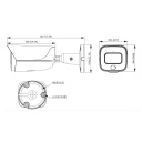 Tubular IP H265 4M FULL COLOR WDR IVS SMD LED30m 2.8mm IP67 PoE SD MIC AUDIO E/S AI