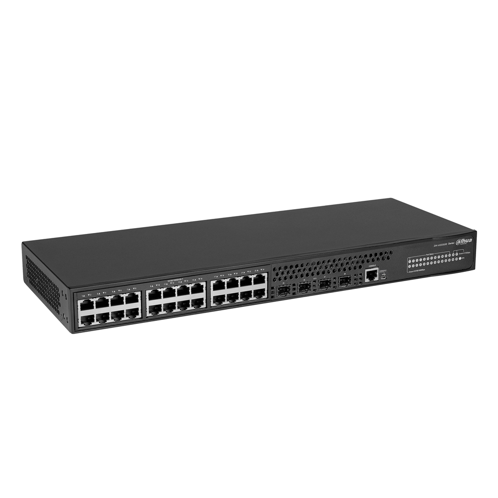 Switch 24 puertos Gigabit + 4 SFP+ 10Gbps Manejable Layer3