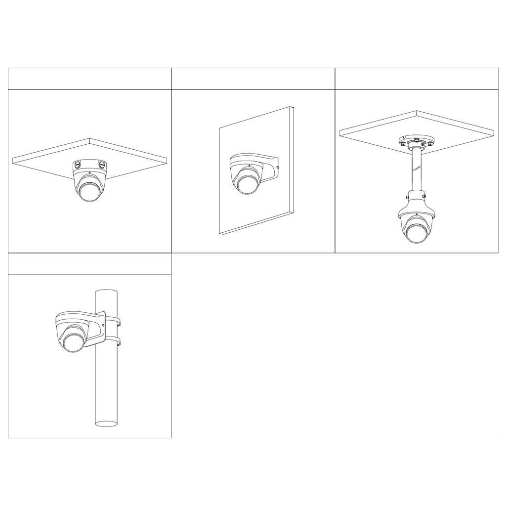 Domo IP TiOC H265 8M WDR IVS SMD Iluminación Dual LED30m/IR30m 2.8mm IP67 PoE MIC AUDIO E/S AI