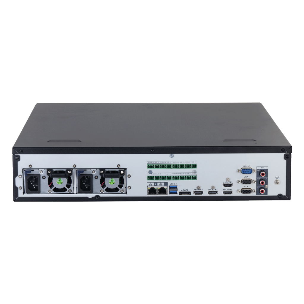 NVR 128ch 1024Mbps 32MP H265 4xHDMI 8HDD E/S RAID 0/1/5/6/10 Redundant