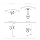 Domo HDCVI TiOC 4EN1 5M WDR Iluminación Dual LED40m/IR40m 3.6mm IP67 MIC