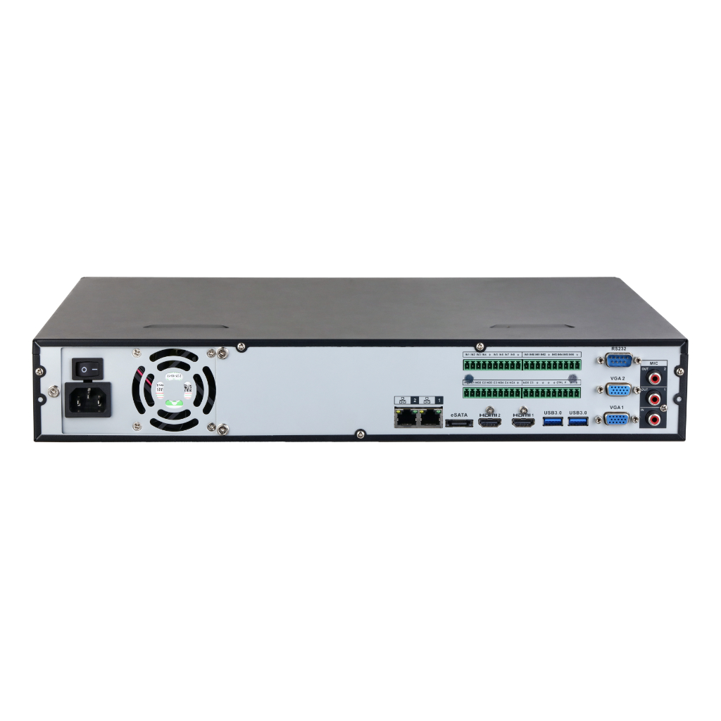 NVR 16ch 384Mbps 4K H265 2xHDMI 4HDD E/S