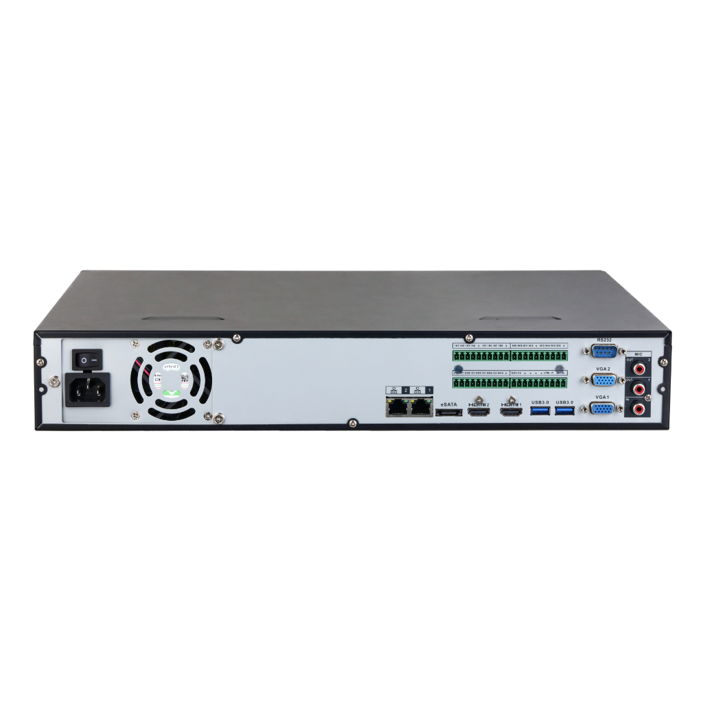 NVR 32ch 384Mbps 4K H265 2xHDMI 4HDD E/S