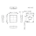 Controladora 2 Puertas con servidor web Wiegand RS-485 TPC/IP y PoE Insider Series