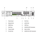 NVR 64ch 384Mbps H265 2xHDMI 16PoE 4HDD E/S AI