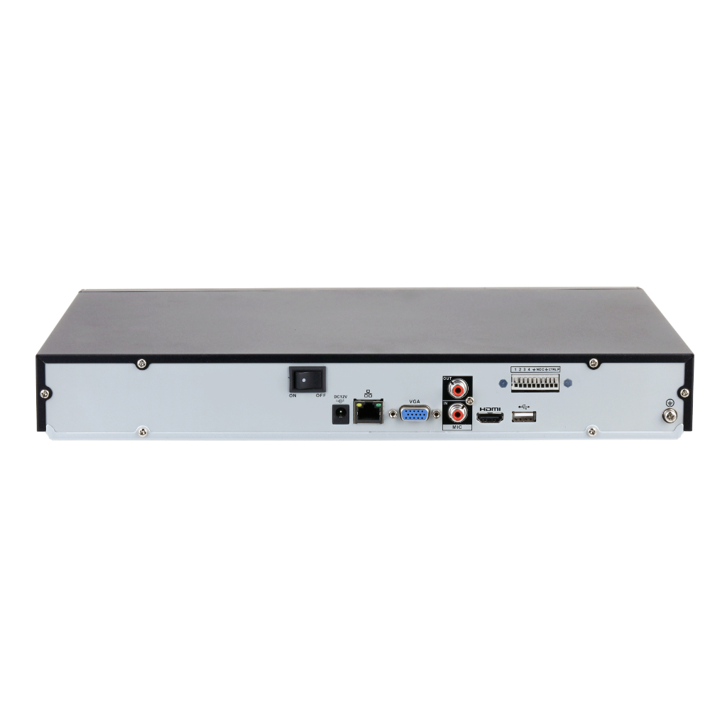 NVR 32ch 256Mbps H265 HDMI 2HDD E/S AI