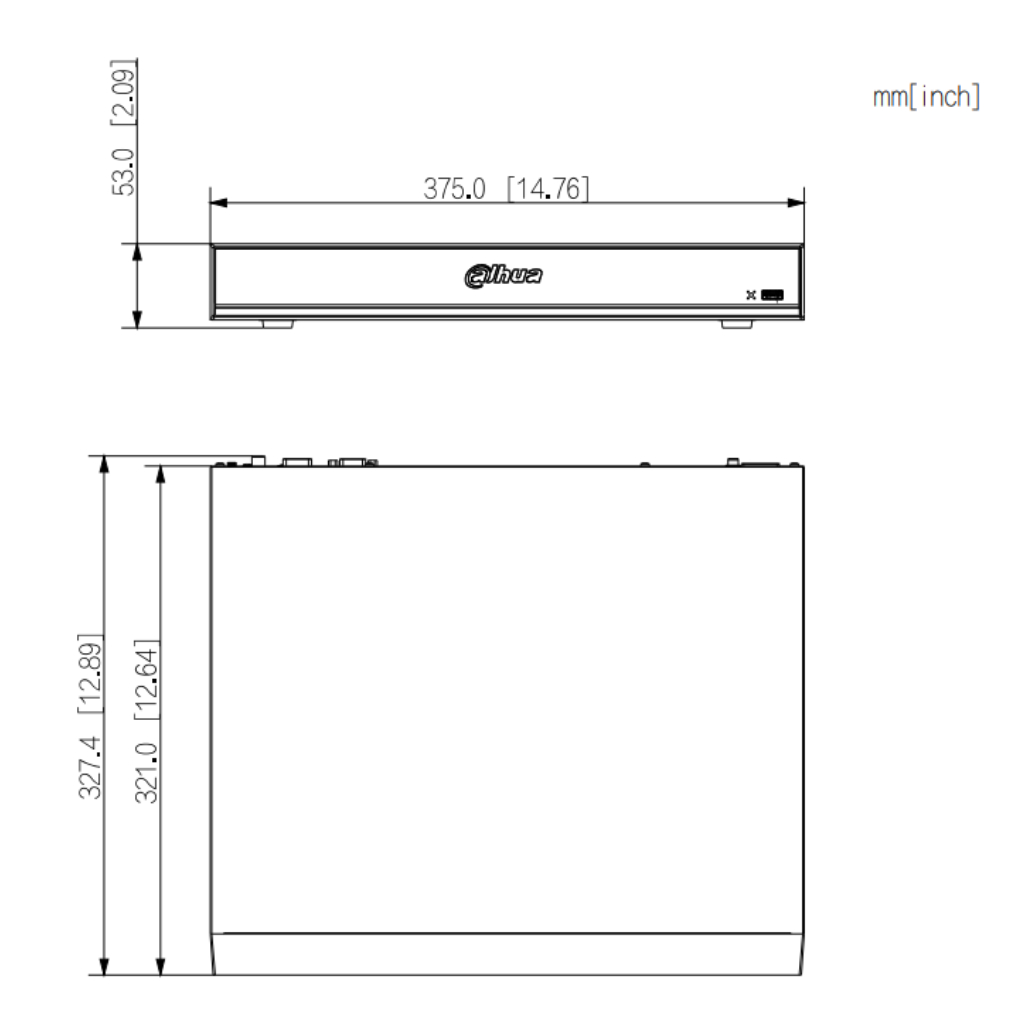 NVR 16ch 320Mbps H265 HDMI 8PoE (8ePoE/EoC) 2HDD E/S AI