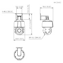 Cámara PT IP 4M H265 FULL COLOR dWDR IR30m 4mm Starlight IP66 PoE AUDIO MIC AI