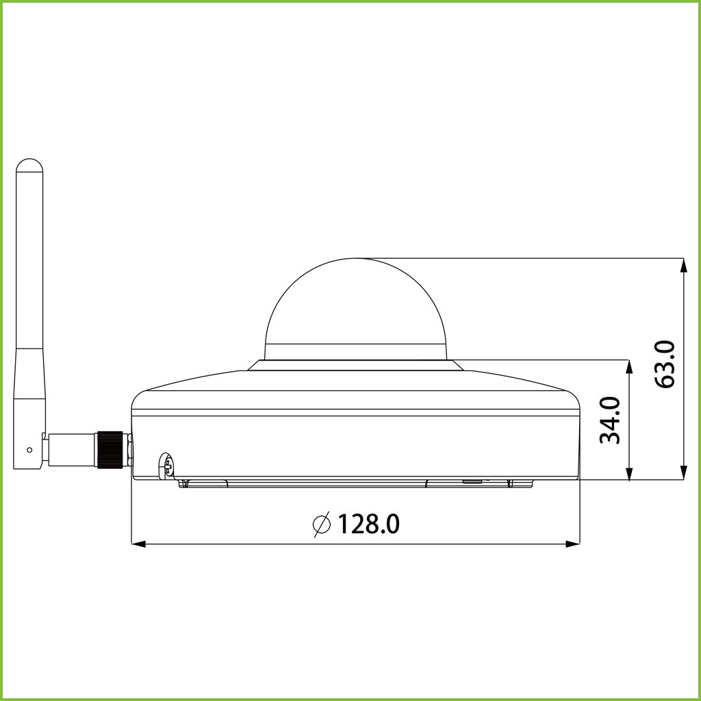 Domo PT IP 2M H265 Wifi DN ICR WDR IR15m Starlight 3.6mm 3D IP66 IK08 AUDIO