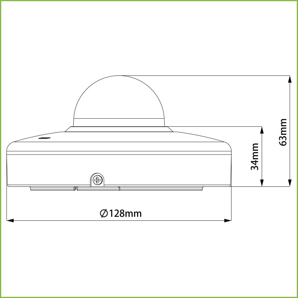 Domo PT IP 2M H265 DN ICR WDR Starlight 3.6mm 3D IP66 IK08 PoE AUDIO