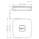 NVR 4ch 80Mbps H265 HDMI 4PoE 1HDD AI