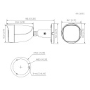 Tubular HDCVI 4EN1 2M FULL COLOR dWDR Iluminación Dual LED20m/IR20m 3.6mm IP67 MIC