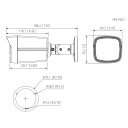 Tubular HDCVI 4EN1 2M 1080P Iluminación Dual LED40m/IR40m 2.8mm IP67 MIC