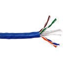 Bobina 305mts Cable UTP CAT6 0.53mm Cobre sin Oxigeno CE CPR Eca. Cubierta LSZH Azul. Precio rebajado al comprar 10u