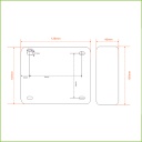 Cerradura Electrónica Sileciosa para montaje universal Izquierda/Derecha 12V CC 