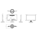 Monitor 19.5" Dahua para Seguridad 24/7 VGA/HDMI 16:9 1600×900