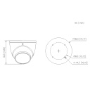 Domo IP H265 4M WDR Starlight IR30m 2.8mm IP67 PoE MIC AI