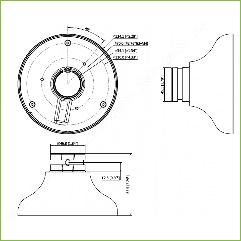 Adaptador de montura para SD1A SD12 PFB220C PFB305W