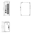 Switch Hardened PoE 16 puertos Gigabit (2RJ45+2SFP) Uplink Gigabit 190W No_Manejable Layer2