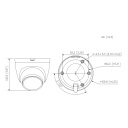 Domo IP H265 2M FULL COLOR WDR LED30m 2.8mm IP67 PoE SD MIC AI
